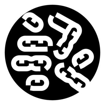 fragmentado resumen modelo formando circular diseño vector