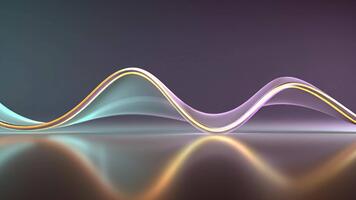 astratto waveform animazione - un' ipnotizzante Schermo di leggero e modulo. video
