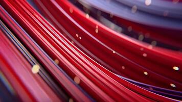 abstrakt fließend Linien mit Bokeh Beleuchtung - - ein faszinierend visuell Reise. video