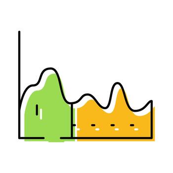 negocio datos análisis zona línea gráfico visualizante información vector