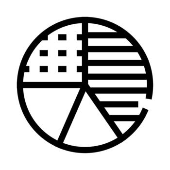 tarta gráfico analizando negocio datos Estadísticas visualización icono vector