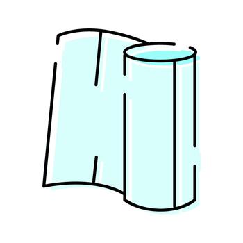 desenrollando Desplazarse documento icono ilustración vector