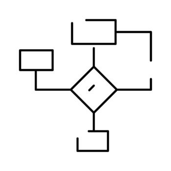 diagrama de flujo representando un negocio proceso o algoritmo administración vector