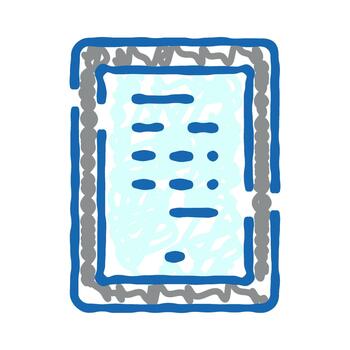 teléfono inteligente dispositivo demostración resumen pantalla mensaje garabatear vector