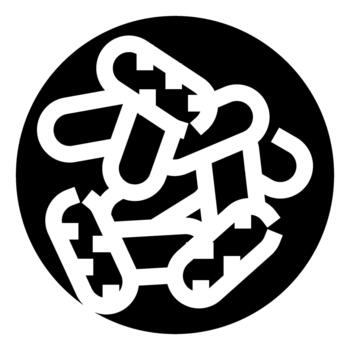 roto cadena Enlaces icono simbolizando debilidad y libertad vector