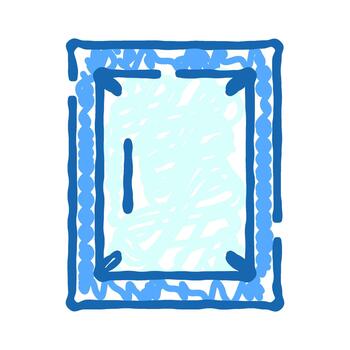 Resizing window interface with adjustment arrows icon vector