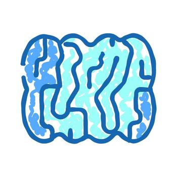 resumen cerebro líneas formando un complejo laberinto concepto vector