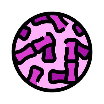 bambú segmentos flotante en un rosado circular icono vector