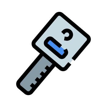 Car key icon symbolizing vehicle access and security vector