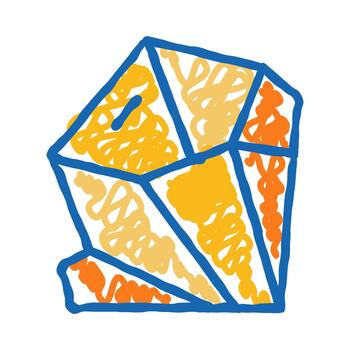 resumen cristal dibujo con vistoso Escribiendo líneas vector