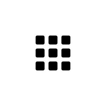 Simple Flat Grid Menu Navigation Option Interface User Interface Icon vector