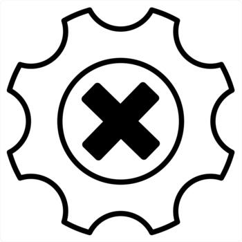 Remove Setting and remove in black line color vector