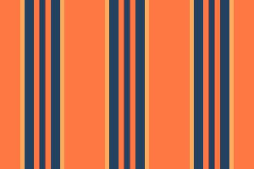 lista modelo líneas, Bretaña sin costura raya antecedentes. sereno textura tela textil vertical en naranja y cian colores. vector