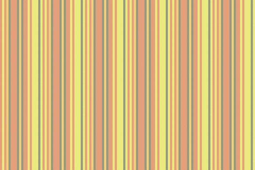 Tiece stripe lines fabric, store background texture vertical. Greamy textile pattern seamless in yellow and red colors. vector