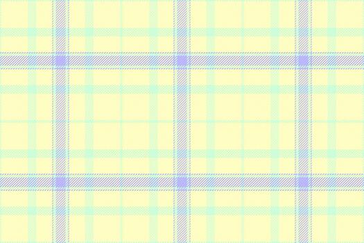 Age texture fabric plaid, random textile pattern. Bag check tartan background seamless in light and lemon chiffon colors. vector