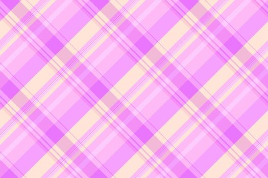 Ornamental fabric plaid texture, curve seamless tartan background. Occupation pattern check textile in light and purple colors. vector