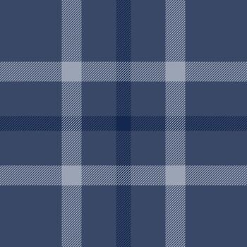 Blue plaid pattern. Traditional textile design with intersecting lines. Versatile for backgrounds, fabrics, modern designs. Great for print digital projects. vector