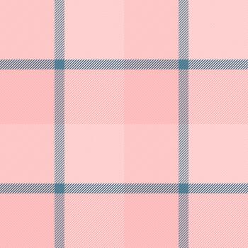 Newborn textile texture, skill tartan check fabric. Rug background plaid seamless pattern in light and cyan colors. vector