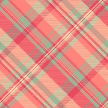 Overlay plaid textile , velvet seamless tartan check. Shape texture pattern fabric background in red and pastel colors. vector