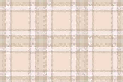 Elegant plaid pattern in soft neutral tones. Classic design evokes warmth and tradition. Ideal for backgrounds, textiles, and designs needing a subtle texture. vector