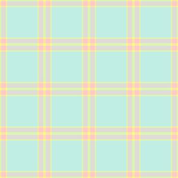 Pastel plaid pattern. Repeating check with soft colors in a modern, versatile design. Great for backgrounds, textiles, or trendy graphic elements. Calming chic. vector