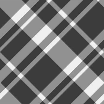 Classic tartan design in monochrome. The timeless pattern evokes comfort and style, ideal for backgrounds, textures, and design projects. Versatile and sophisticated. vector