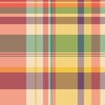 Hispanic plaid check, easter texture background pattern. Layout tartan seamless fabric textile in red and orange colors. vector