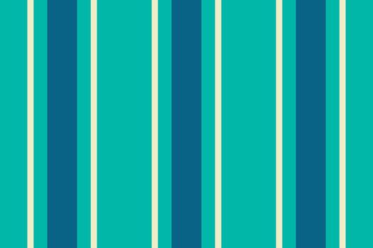 Tart stripe textile, kid vertical fabric background. Anstalling texture lines pattern seamless in teal and light colors. vector