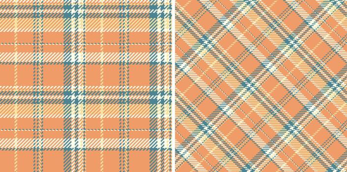 Texture fabric pattern of check seamless plaid with a textile tartan background . Set in gold colors. Messy stripe patterns in clothing. vector