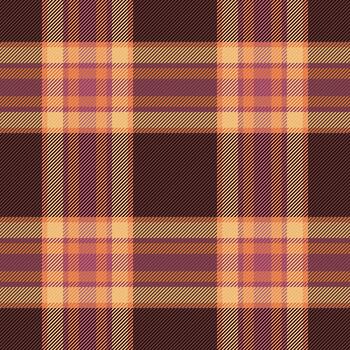 Invite background plaid seamless, soft texture tartan textile. Shabby pattern check fabric in red and orange colors. vector
