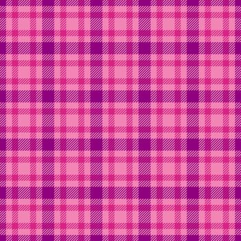 Seamless pink and purple plaid pattern. A classic fabric texture suitable for backgrounds, textiles, wallpaper, or design elements. Versatile for both digital and print projects. vector