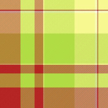 tattersall tartán controlar, sereno textil sin costura textura. paisaje tartán antecedentes tela modelo en Lima y rojo colores. vector
