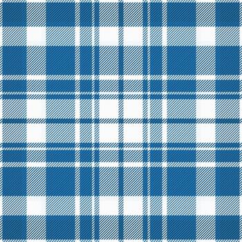Elegance fabric textile background, multicultural check tartan . Marketing plaid pattern texture seamless in cyan and white colors. vector