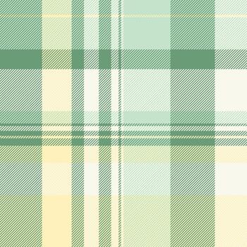 Platform plaid fabric , symmetry tartan seamless check. Fiber background texture textile pattern in light and green colors. vector