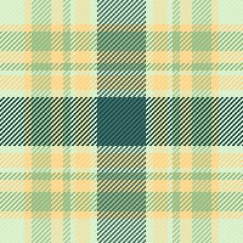 Figure plaid pattern texture, diagonal seamless background fabric. Sixties tartan check textile in light and amber colors. vector