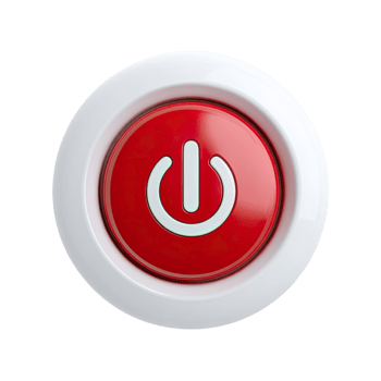 rosso energia pulsante con un' bianca smussatura e universale su via simbolo isolato su trasparente sfondo png