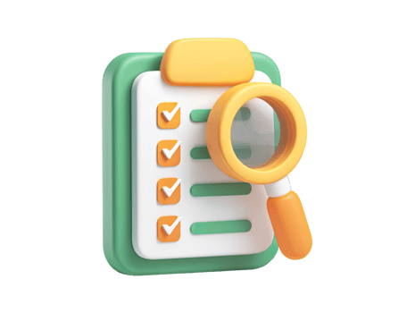 3d portapapeles con Lista de Verificación y aumentador vaso para tarea administración y revisión aislado en transparente antecedentes png