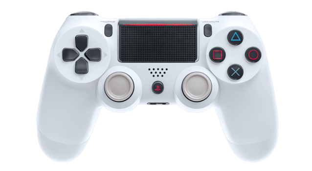 bianca gioco controllore con pulsanti e joystick per elettronico gioco isolato su trasparente sfondo png