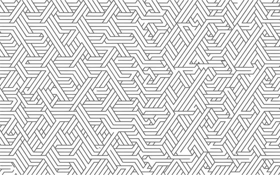 Intricate geometric interlocking lines pattern vector