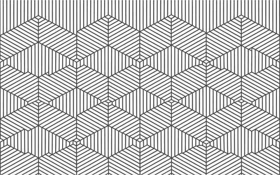 geométrico espejismo modelo con óptico profundidad vector