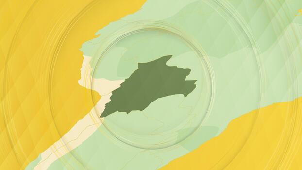 resumen mapa de bolivia y rodeando regiones con circular patrones. vector