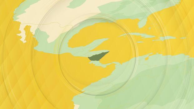 resumen mapa de Nicaragua y rodeando regiones con circular patrones. vector