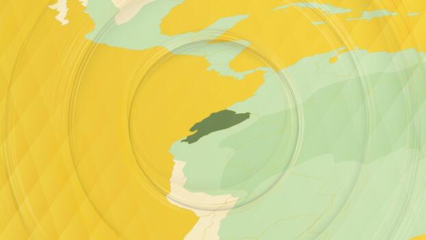 resumen mapa de Ecuador y rodeando regiones con circular patrones. vector