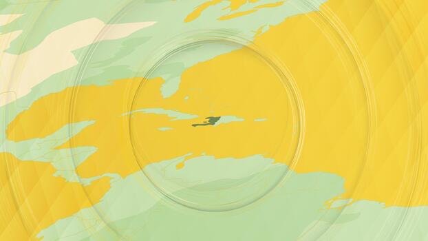 resumen mapa de Haití y rodeando regiones con circular patrones. vector