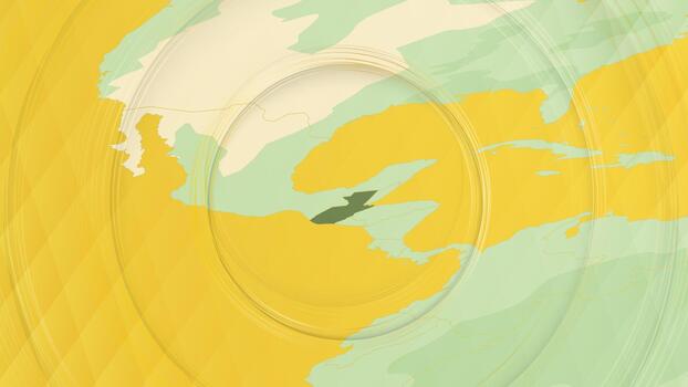 resumen mapa de Guatemala y rodeando regiones con circular patrones. vector