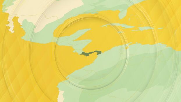 resumen mapa de Panamá y rodeando regiones con circular patrones. vector