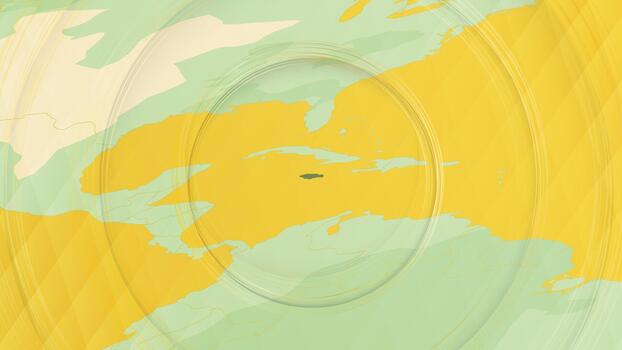 resumen mapa de Jamaica y rodeando regiones con circular patrones. vector