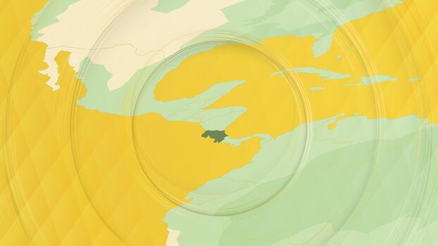 resumen mapa de costa rica y rodeando regiones con circular patrones. vector