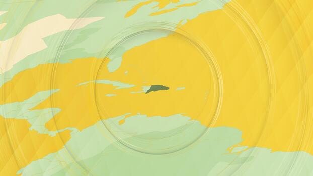 resumen mapa de dominicano república y rodeando regiones con circular patrones. vector