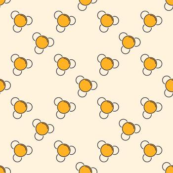 Chemical molecular formula simple colored seamless pattern vector